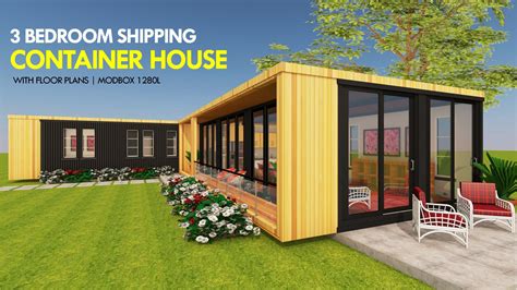 Shipping Container 3 Bedroom Prefab Home Design Modbox 1280l