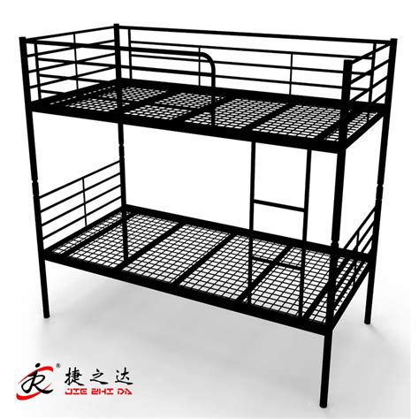 Adult Heavy Duty Metal Bunk Bed Double Tier Twin Over Full Steel Hostel