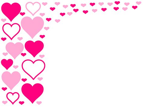 pink hearts border clip art at vector clip art online royalty free and public domain