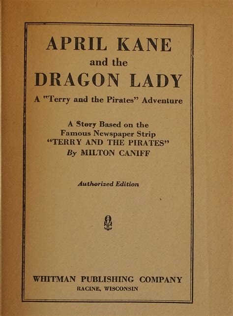 April Kane And The Dragon Lady A Terry And The Pirates Adventure