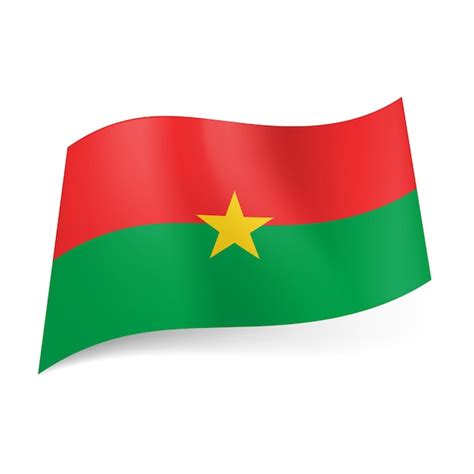 Bandera Del Estado De Burkina Faso Vector Premium