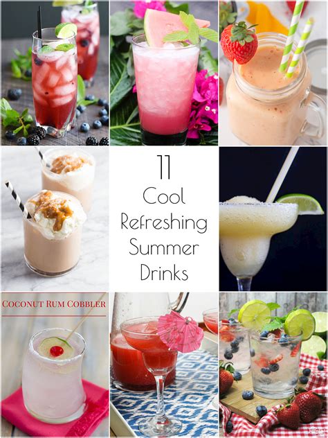 I'm sharing my favorite ice coffee recipes, homemade lemonade recipes, iced tea recipes and more! So Creative! - 11 Cool, Refreshing Summer Drink Recipes