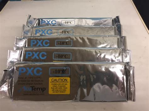 Acutemp Pxc Coolant Packs 10 Deg C 4 Deg F 22 Hour Hold Time Set
