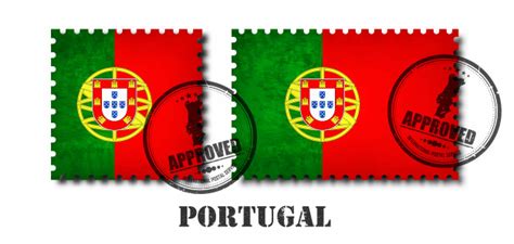 Bandeira de portugal) is a rectangular bicolour with a field divided into green on the hoist, and red on the fly. Португалия или португальский флаг шаблон почтовая марка ...