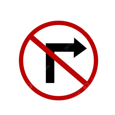 교통 표지판은 우회전 할 수 없습니다 교통 표지판 금지 교통 Png 일러스트 및 Psd 이미지 무료 다운로드 Pngtree