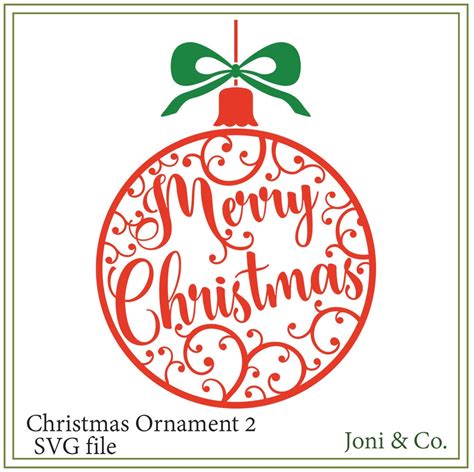 251 Svg Christmas Ornaments Free Download Free Svg Cut Files And
