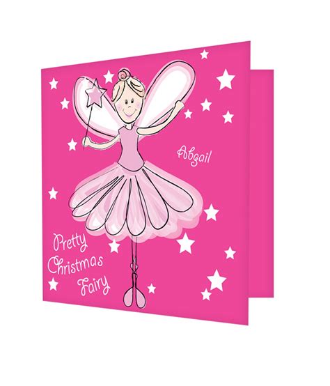 Personalised Christmas Fairy Card Just For Ts