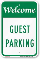 Photos of Guest Parking Signs