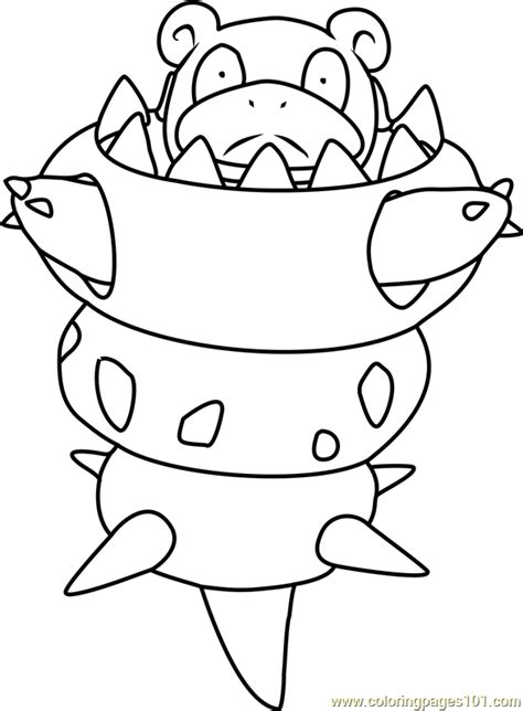 Pokemon Slowpoke Coloring Pages Colouring Poliwag Color Yescoloring