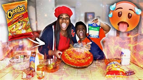 How To Make Flamin Hot Cheeto Pizza Worst Cooks Ever Youtube