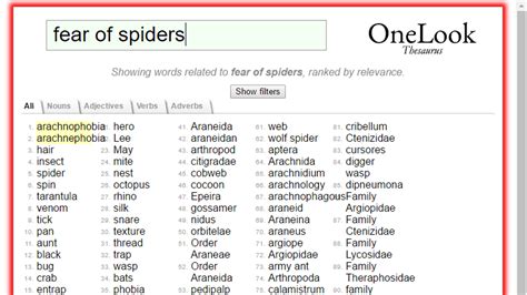 OneLook Reverse Dictionary Helps Find That Word You Can't Remember