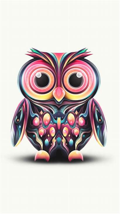 Owl Cartoon Colorful Wallpapers Resolution 4k Yodobi