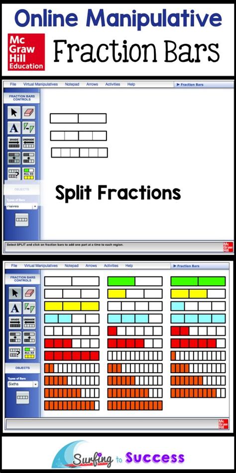 5 Online Fraction Manipulatives Surfing To Success