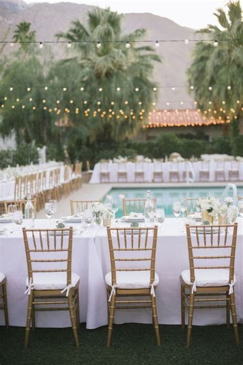 33 Cool Poolside Wedding Ideas Poolside Wedding Reception Backyard