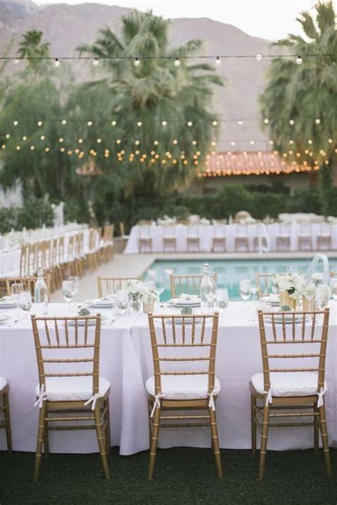 Cool Poolside Wedding Ideas Poolside Wedding Reception Backyard