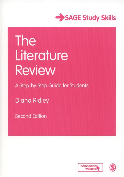 The Literature Review A Step By Step Guide For Students By Ridley