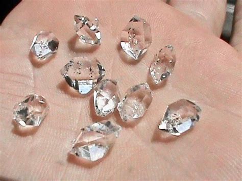 Herkimer Diamond Crystals Jewelry Grade Natural Ny Double Etsy