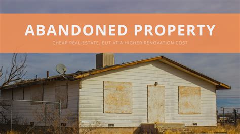 How To Buy Abandoned Property New Silver