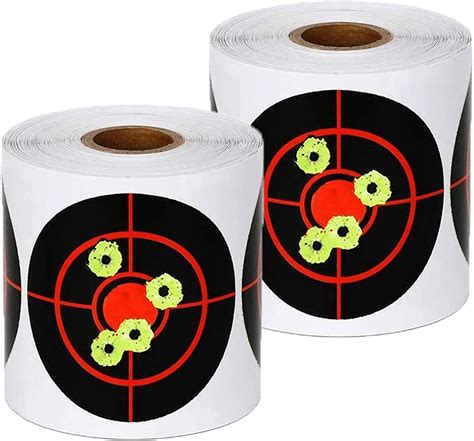 Gearoz Splatter Target Stickers Pcs Bullseye Adhesive Reactive