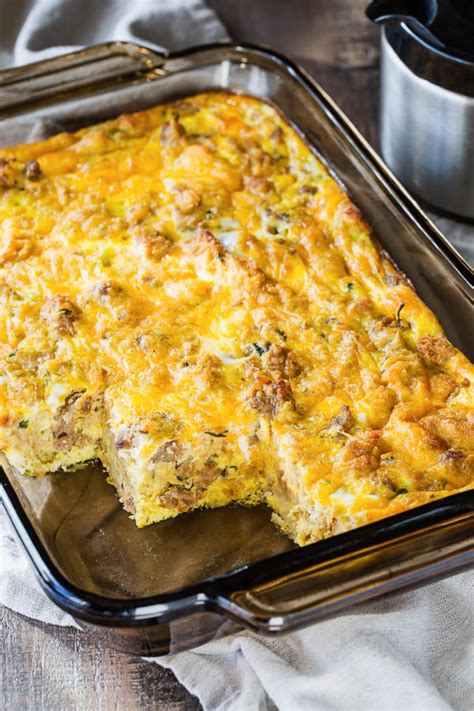 Preheat oven to 350 degrees. Breakfast Casserole Low Carb