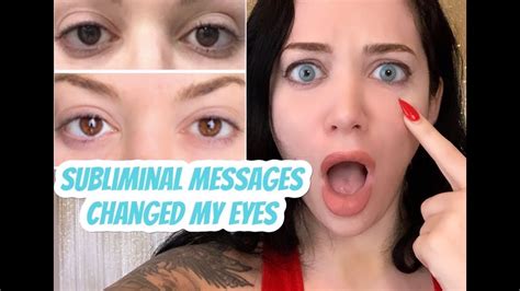 Biokinesis Results Subliminal Messages Changed My Eye Color Youtube