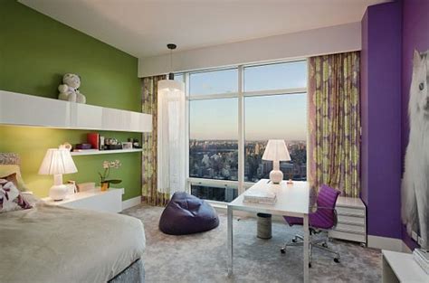 Purple Green And Grey Teen Bedroom Decoist