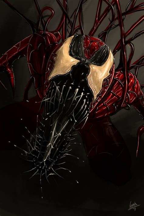 Carnage By Pointedtail On Deviantart Comic Villains Comic Book