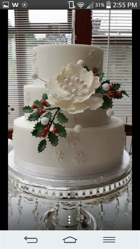 Elegant Christmas Cake Cake Christmas Cake Elegant