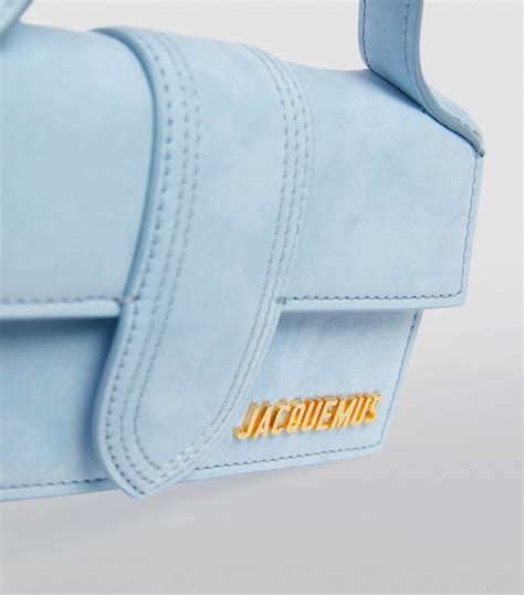 Jacquemus Blue Mini Leather Le Bambino Top Handle Bag Harrods Uk