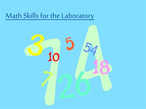 Ppt Math Skills For The Laboratory Powerpoint Presentation Free