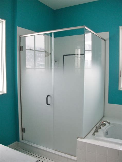 Frameless Shower Enclosure Door Panel Return Panel With Header