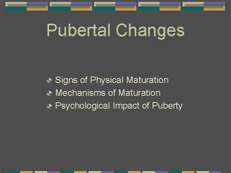 Physical Growth In Adolescents Pubertal Changes Sexuality Health
