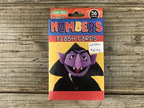 Numbers With The Count Sesame Street Flashcards By Kappa Books 620001