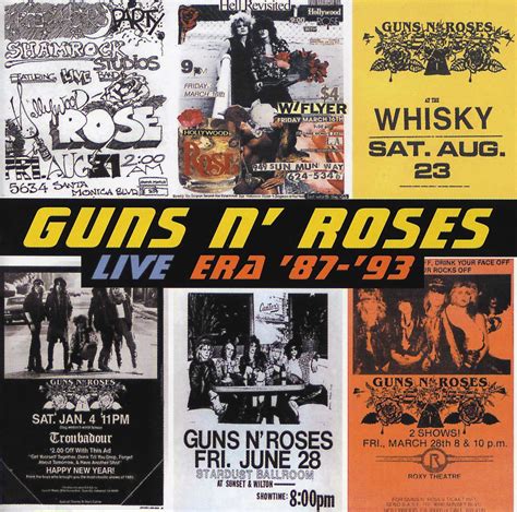 Live Era 87 93 Guns N Roses Multi Artistes Amazon Fr Musique