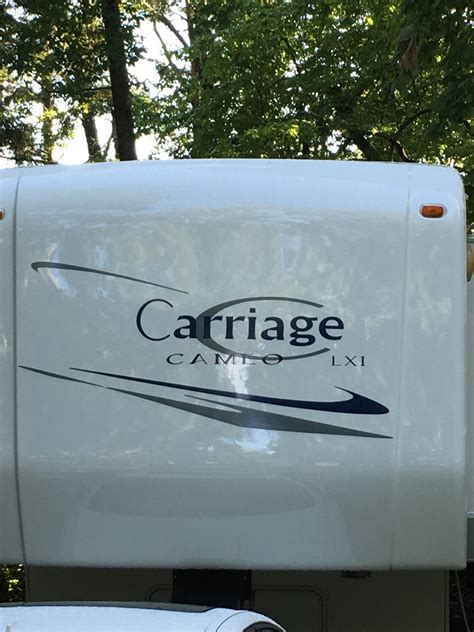 Carriage Cameo Lxi And Front Stripes Camper Rv Vinyl Decal Sticker Graphics