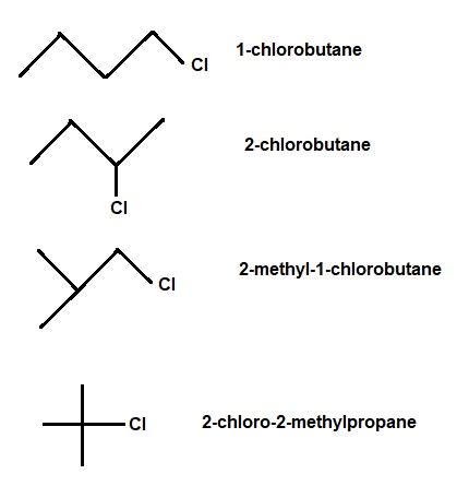 A Draw The Structural Formulas And Name All The Isomers Of C H Cl