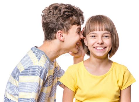 portrait of brother and sister stock image image of little communication 98135479