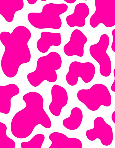 Aesthetic High Resolution Pink Cow Print Wallpaper Bmp Central