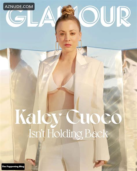 Kaley Cuoco Sexy Poses Showcasing Her Hot Tits In A Photoshoot For Glamour Magazine Aznude