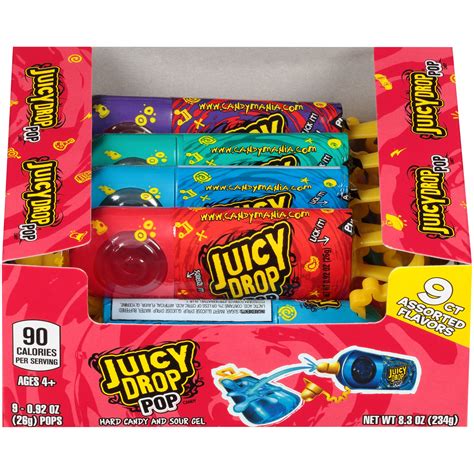 Buy Juicy Drop Sweet And Sour Lollipop Variety Party Pack 9 Count Sweet
