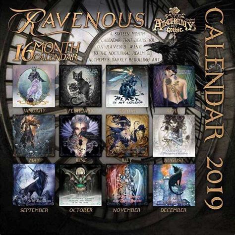 We've also got promo codes worth 14% and 10% off.our newest coupon code was added on january 31, 2021. Alchemy CAL19 - Gothic Ravenous 2019 Wall Calendar in ...