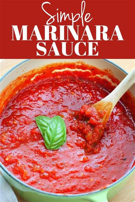 This Simple Marinara Sauce Is Made With Five Ingredients And Ready To