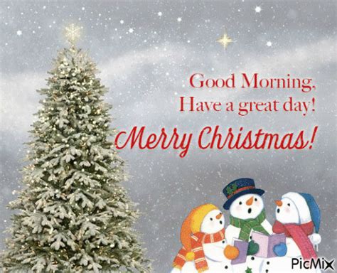 Good Morning Merry Christmas Free Animated  Picmix