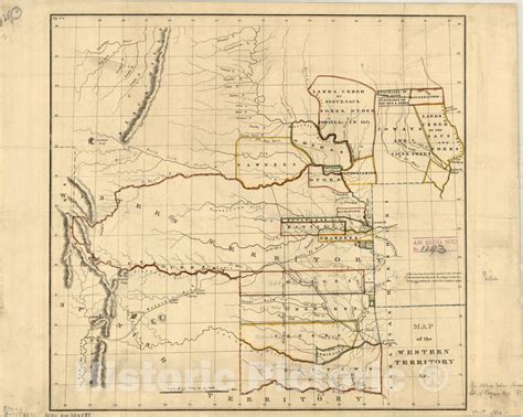 Map Western United States 1834 Map Of The Western Territory Andc
