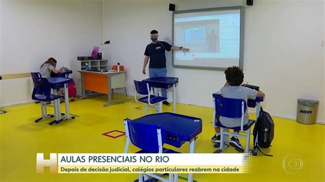 Escolas Particulares Voltam às Aulas Presenciais Na Cidade Do Rio G1 Rio De Janeiro Vídeos