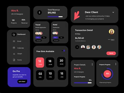Ui Elementscomponents Uxui Design By Hira Riaz On Dribbble