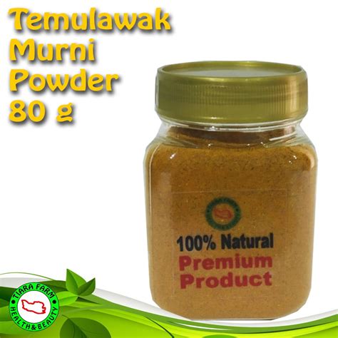 Jual Tiara Farm Curcuma Temulawak Powder Premium Murni 80 G