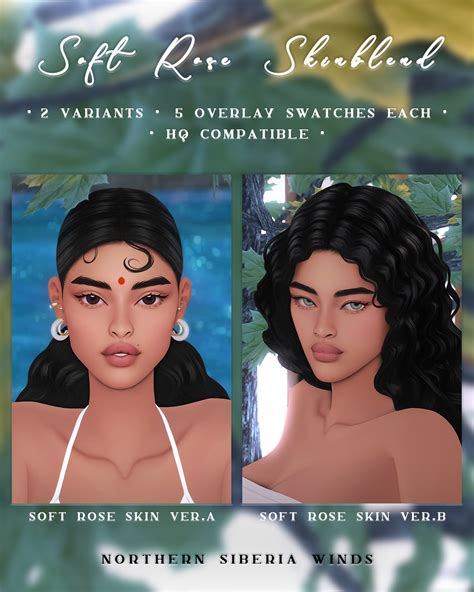 Soft Rose Skinblends The Sims 4 Create A Sim Curseforge