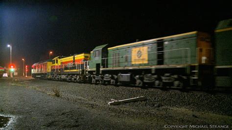 1vk1 Ssr Grain Train Departs Gheringhap Rl304 4911 4908 And Rl306