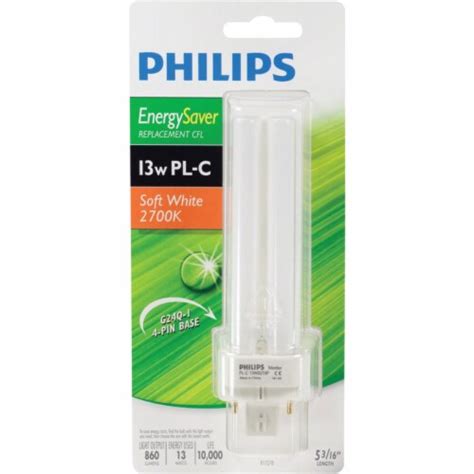 Philips 60w Equivalent Soft White G24 Base Pl C Cfl Light Bulb 230359